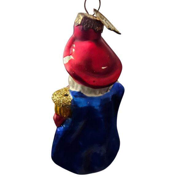 Thomas Pacconi Nutcracker Ornament Red Blue Gold 3” Glass - Picture 4 of 6